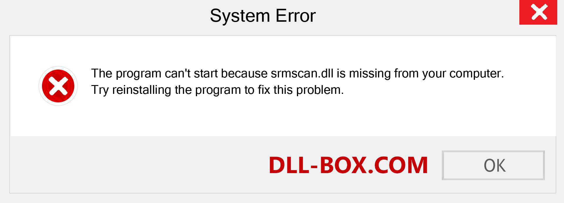  srmscan.dll file is missing?. Download for Windows 7, 8, 10 - Fix  srmscan dll Missing Error on Windows, photos, images
