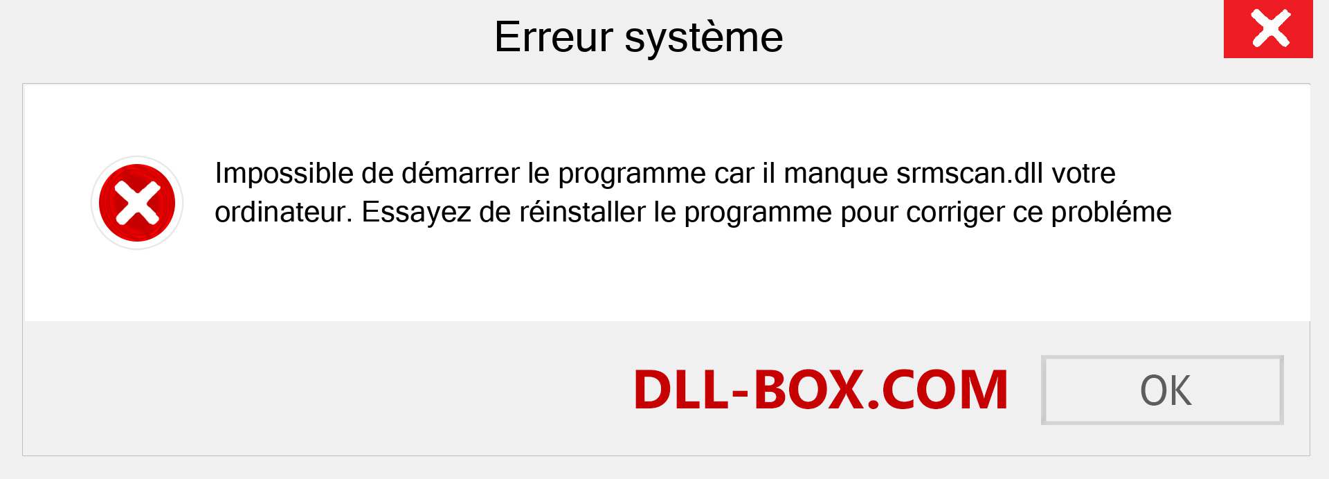 Le fichier srmscan.dll est manquant ?. Télécharger pour Windows 7, 8, 10 - Correction de l'erreur manquante srmscan dll sur Windows, photos, images